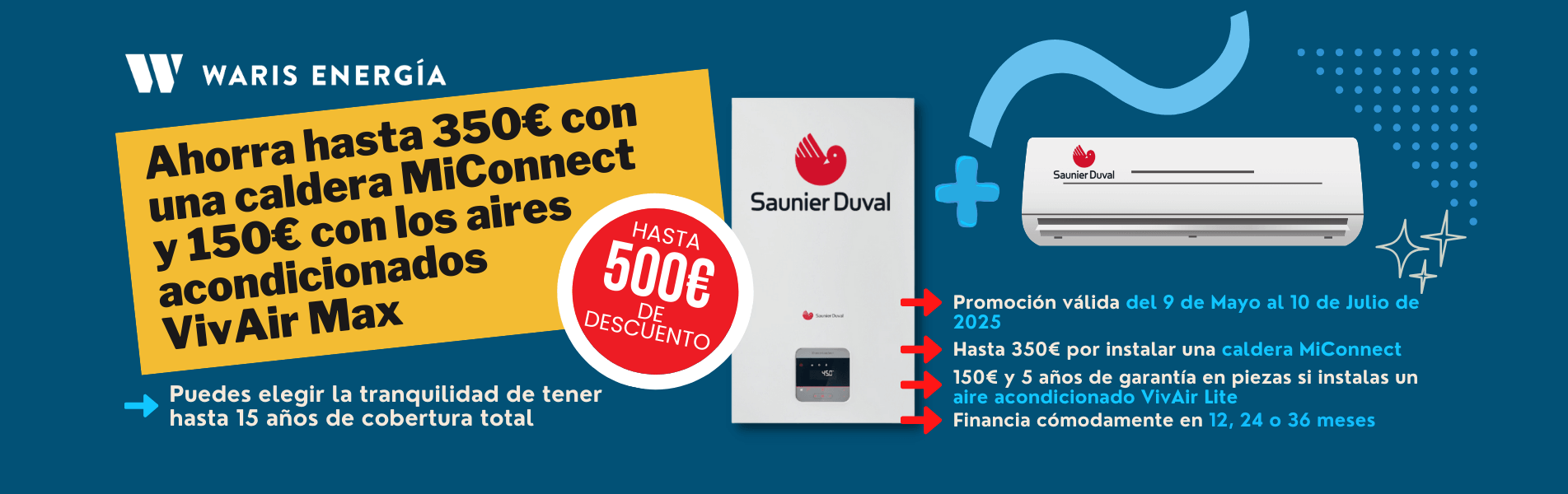 oferta caldera y aire acondicionado saunier duval rivas madrid