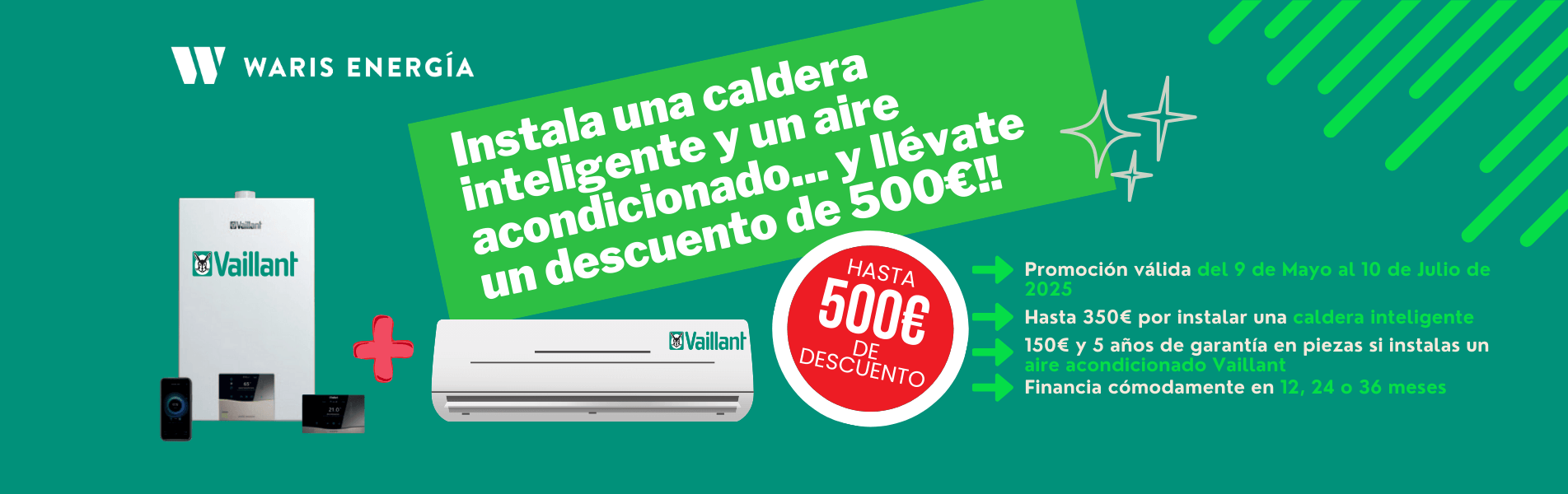 oferta caldera y aire acondicionado vaillant rivas madrid