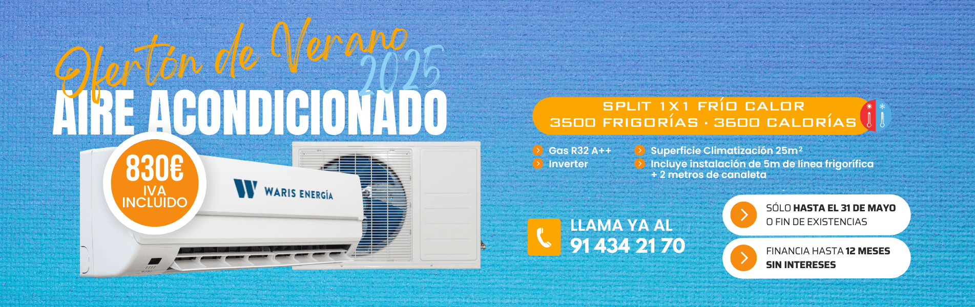 oferta aire acondicionado madrid rivas