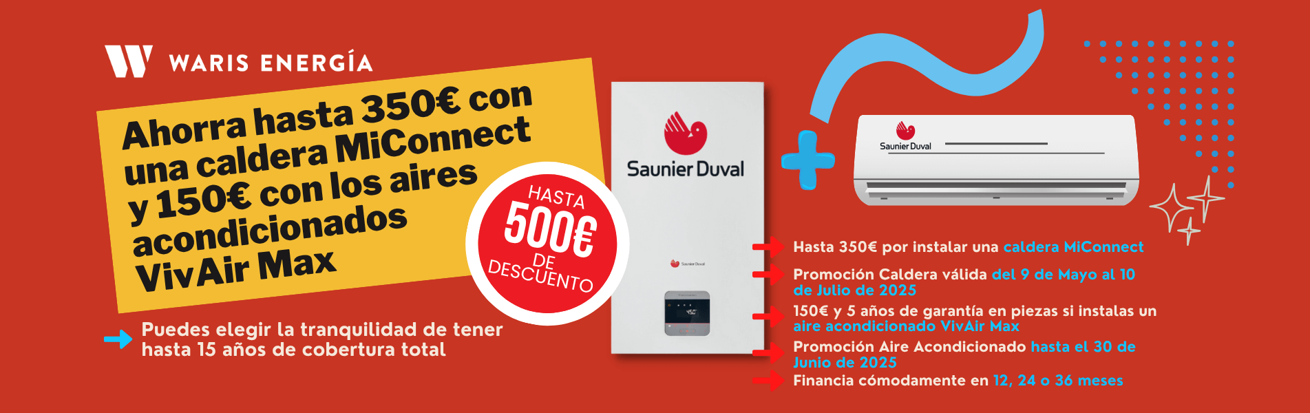 oferta caldera y aire acondicionado saunier duval rivas madrid