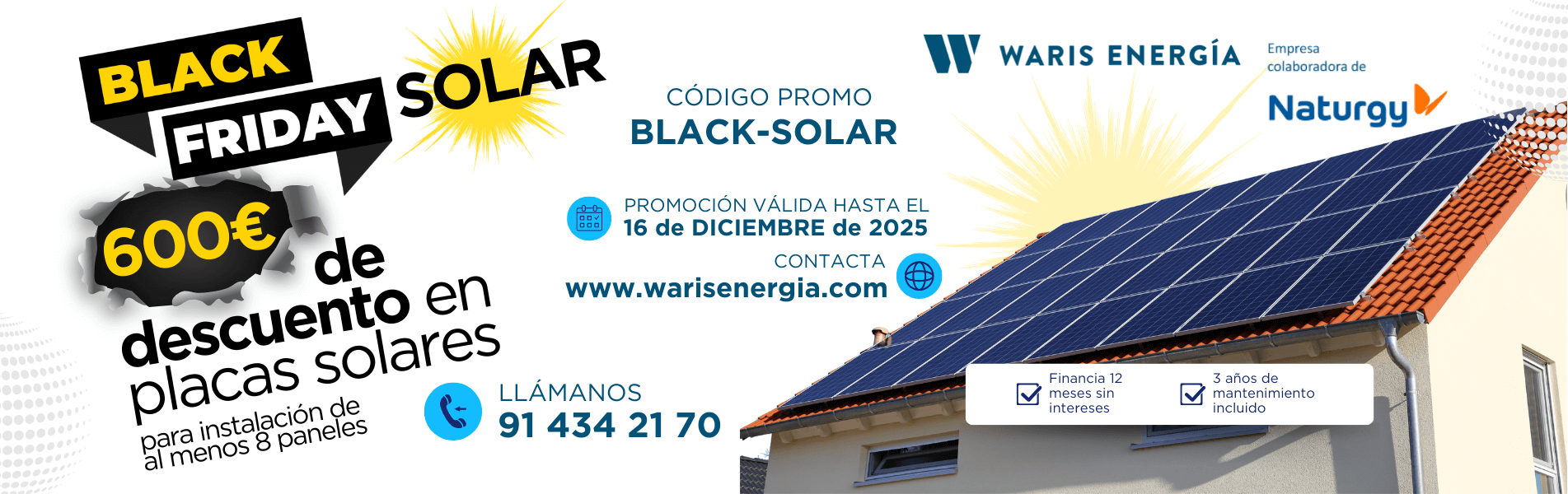 oferta black friday placas solares madrid rivas