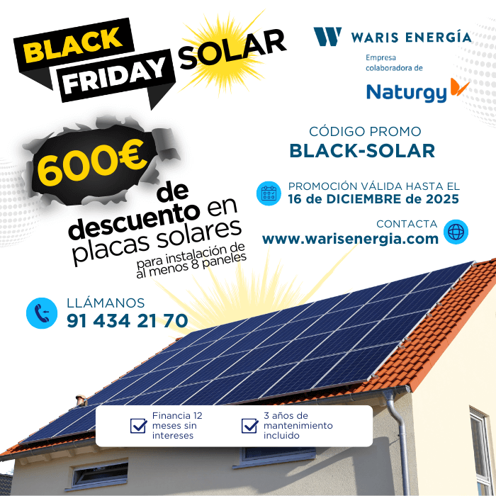 oferta black friday placas solares rivas